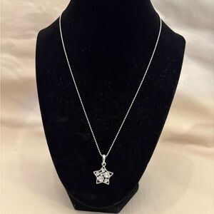 Silver Star Pendant Necklace